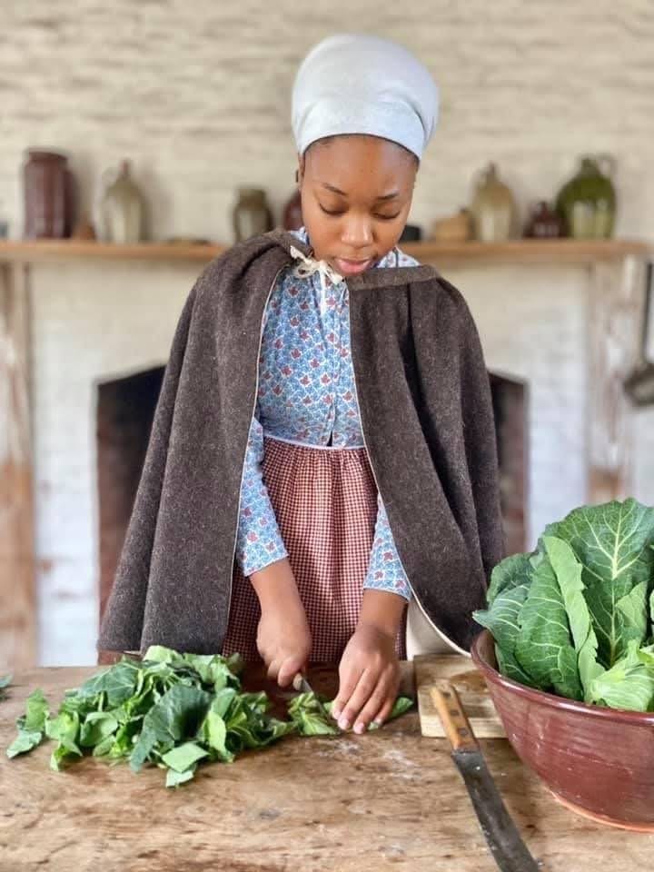 19th century African American woman cooking
